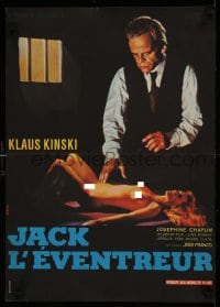 8p696 JACK THE RIPPER French 15x21 1979 Jess Franco, Klaus Kinski, cool sexy horror image!