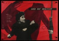 8p622 SLEEPLESS YEARS Polish 23x32 1960 Almatlan Evek, Maria Syska art of woman & soldier!