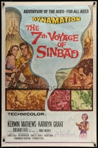 8r207 7th VOYAGE OF SINBAD 1sh R1971 Kerwin Mathews, Ray Harryhausen fantasy classic!