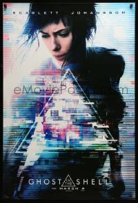 8r455 GHOST IN THE SHELL teaser DS 1sh 2017 Scarlett Johansson as Major, Michael Pitt!