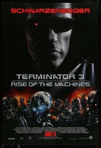 8r925 TERMINATOR 3 int'l advance DS 1sh 2003 Arnold Schwarzenegger & sexy Kristanna Loken!