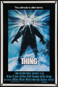 8r930 THING 1sh 1982 John Carpenter classic sci-fi horror, Drew Struzan, regular credit design!