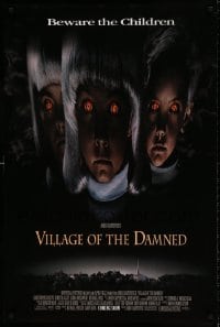 8r961 VILLAGE OF THE DAMNED advance DS 1sh 1995 John Carpenter horror, cool image of creepy kids!