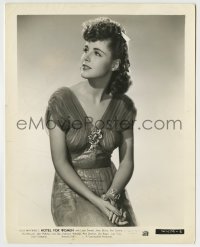 8s373 HOTEL FOR WOMEN 8x10.25 still 1939 full portrait of young Katharine Aldridge in great dress!