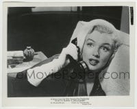 8s380 HOW TO MARRY A MILLIONAIRE 8x10.25 still 1953 puzzled Marilyn Monroe talking on phone!