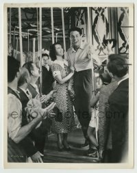 8s388 I DREAM TOO MUCH 8x10.25 still 1935 Lily Pons in her first movie w/ Henry Fonda on carousel!