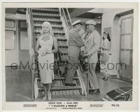 8s390 I MARRIED A WOMAN 8x10 still 1958 Diana Dors doesn't notice unbilled John Wayne behind her!