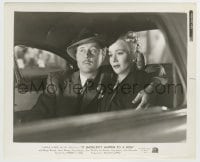 8s405 IT SHOULDN'T HAPPEN TO A DOG 7.75x10 still 1946 c/u of Carole Landis & Allyn Joslyn in car!