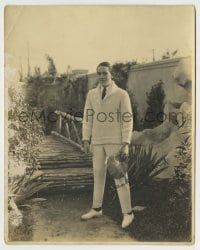 8s412 JACK PICKFORD deluxe 7.5x9.5 still 1919 Mary Pickford's brother at his Hollywood home!