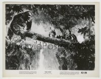 8s456 KING KONG 8x10.25 still R1952 special effects c/u of him shaking men off fallen tree in jungle