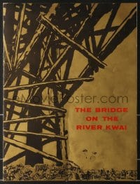 8x307 BRIDGE ON THE RIVER KWAI souvenir program book 1958 William Holden, Alec Guinness, David Lean