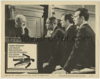 8z081 ANATOMY OF A MURDER LC #3 1959 Stewart, George C. Scott & lawyer conference with Judge Welsh!