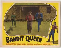 8z100 BANDIT QUEEN LC #6 1950 sheriff Barton MacLane, Willard Parker & another running!