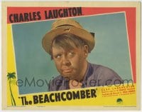 8z108 BEACHCOMBER LC 1938 super close up of Charles Laughton in the tropics, W. Somerset Maugham!