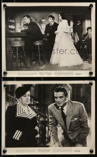 9a891 AFFAIR WITH A STRANGER 2 8x10 stills 1953 great images of Jean Simmons, Victor Mature!