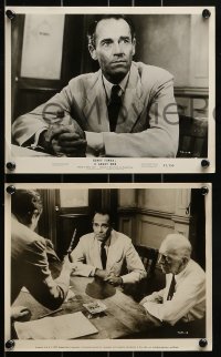 9a743 12 ANGRY MEN 4 8x10 stills 1957 Fonda, Lumet courtroom jury classic, life is in their hands!