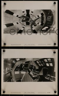 9a744 2001: A SPACE ODYSSEY 4 Cinerama 8x10 stills 1968 Kubrick, Gary Lockwood & Keir Dullea!