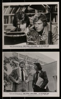 9a816 ALL THE PRESIDENT'S MEN 3 8x10 stills 1976 Hoffman & Redford, Woodward & Bernstein!