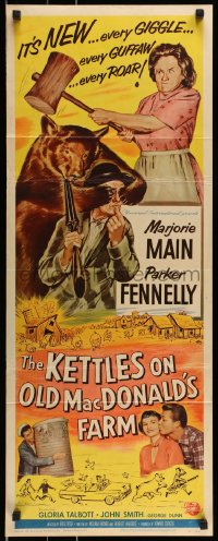 9c746 KETTLES ON OLD MacDONALD'S FARM insert 1957 Marjorie Main & Parker Fennelly in the Ozarks!