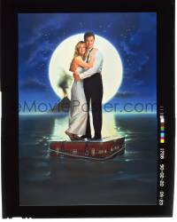 9m250 JOE VERSUS THE VOLCANO 8x10 transparency 1990 Tom Hanks & Meg Ryan, Alvin art for one-sheet!