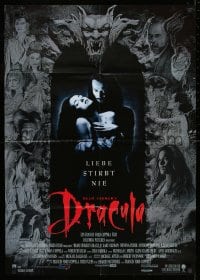 9w498 BRAM STOKER'S DRACULA DS German 1992 Francis Ford Coppola, Gary Oldman, gargoyle and images!