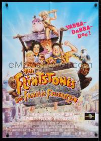 9w555 FLINTSTONES German 1994 John Goodman, Rick Moranis, Drew Struzan art!