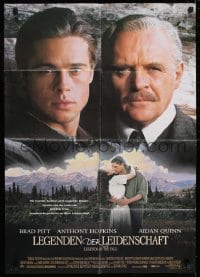 9w597 LEGENDS OF THE FALL German 1995 Brad Pitt, Anthony Hopkins, Aidan Quinn, Julia Ormond!