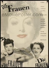 9w718 WOMEN German 1988 smiling portraits of Joan Crawford, Norma Shearer & Rosalind Russell!