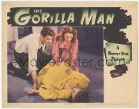 9z329 GORILLA MAN LC 1942 John Loder & Marian Hall find unconscious Ruth Ford on floor!