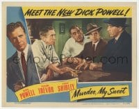 9z573 MURDER, MY SWEET LC 1944 Dick Powell, Ernie Adams, Dewey Robinson & Mike Mazurki at bar!