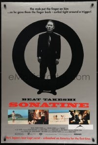 1c821 SONATINE 1sh 1993 the Yakuza put the finger on Beat Takeshi Kitano!