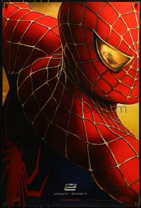 1c837 SPIDER-MAN 2 teaser DS 1sh 2004 July 2004 style, image of Tobey Maguire in the title role!