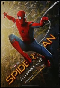 1c840 SPIDER-MAN: HOMECOMING int'l French language teaser DS 1sh 2017 Holland swinging over NYC!