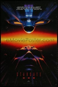 1c863 STAR TREK VI teaser 1sh 1991 William Shatner, Leonard Nimoy, Stardate 12-13-91!