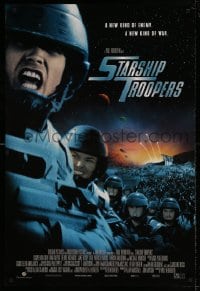 1c870 STARSHIP TROOPERS DS 1sh 1997 Paul Verhoeven, based on Robert A. Heinlein's classic novel!