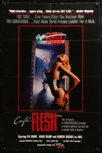 1d759 CAFE FLESH 27x41 video poster 1982 Pia Snow, Marie Sharp, post nuclear sexy sci-fi!