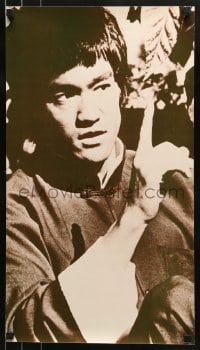 1d835 BRUCE LEE 14x25 Japanese commercial poster 1970s great image of kung fu master!