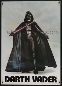 1d842 DARTH VADER 20x28 commercial poster 1977 Seidemann, the Sith Lord w/ lightsaber activated!