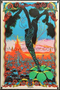 1d844 DESERT BLOSSOM 23x35 commercial poster 1970s psychedelic art of a woman posing by Bunnell!