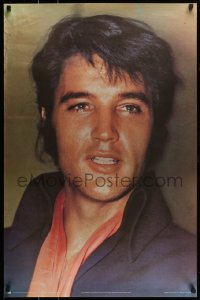 1d849 ELVIS PRESLEY 25x38 English commercial poster 1970 cool close-up image of the King!