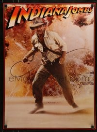 1d867 INDIANA JONES 20x28 commercial poster 1981 Harrison Ford by Phil Carroll!