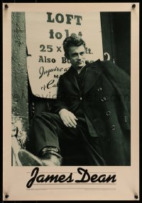 1d869 JAMES DEAN 16x23 commercial poster 1982 classic image wearing overcoat!