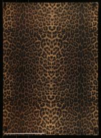 1d877 LEOPARD PRINT 20x28 Scottish commercial poster 1990 image of the big cat's fur in gold!