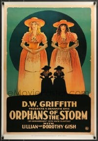 1d898 ORPHANS OF THE STORM 25x37 commercial poster 1989 D.W. Griffith classic, poster image!