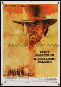 1d900 PALE RIDER 28x39 Italian commercial poster 1985 cowboy Clint Eastwood by C. Michael Dudash!