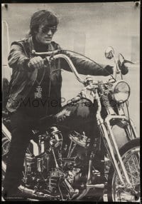 1d902 PETER FONDA 29x42 commercial poster 1966 great image of him on chopper motorcycle!