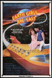 1d764 EARTH GIRLS ARE EASY 27x41 video poster 1989 completely different image of just Geena Davis!