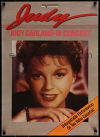 1d779 JUDY GARLAND IN CONCERT 20x27 video poster R1984 Vic Damone, super close-up!