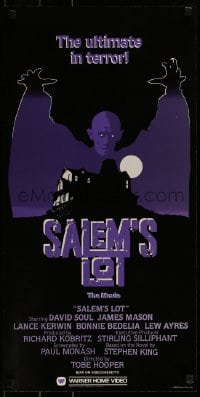 1d793 SALEM'S LOT 15x30 video poster R1984 directed by Tobe Hooper & based on Stephen King novel!