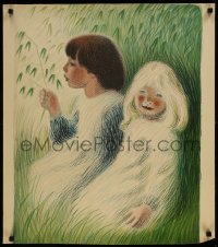 1d288 DAVRE-GRYN linen 25x33 Danish advertising poster 1950s Aage Sikker Hansen hansen art of kids!